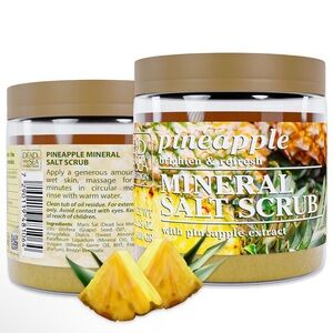Pineapple Mineral Salt Scrub - Tan & Yellow